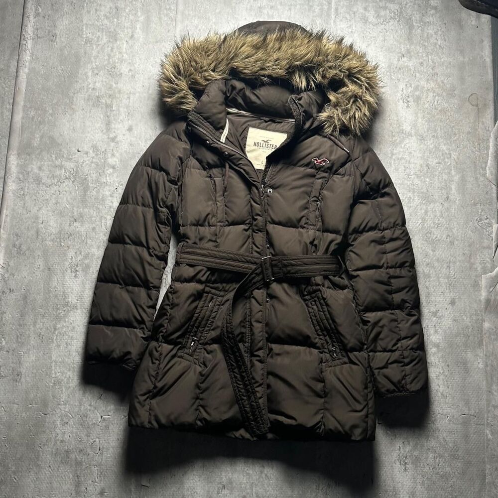 Hollister-co Women's Brown and Khaki Jacket